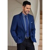 image:imageCOOFANDY Mens Formal Dress Shirt Hidden Button Front Wrinkle Free Shirt Regular Fit Stretch Business Casual ShirtsDenim Blue