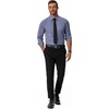 image:imageCOOFANDY Mens Formal Dress Shirt Hidden Button Front Wrinkle Free Shirt Regular Fit Stretch Business Casual ShirtsGrey Blue
