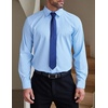 image:imageCOOFANDY Mens Formal Dress Shirt Hidden Button Front Wrinkle Free Shirt Regular Fit Stretch Business Casual ShirtsLight Blue