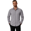 image:imageCOOFANDY Mens Formal Dress Shirt Hidden Button Front Wrinkle Free Shirt Regular Fit Stretch Business Casual ShirtsLight Grey