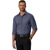 image:imageCOOFANDY Mens Formal Dress Shirt Hidden Button Front Wrinkle Free Shirt Regular Fit Stretch Business Casual ShirtsNavy Blue
