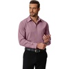 image:imageCOOFANDY Mens Formal Dress Shirt Hidden Button Front Wrinkle Free Shirt Regular Fit Stretch Business Casual ShirtsPink