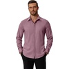 image:imageCOOFANDY Mens Formal Dress Shirt Hidden Button Front Wrinkle Free Shirt Regular Fit Stretch Business Casual ShirtsPink