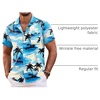 image:imageCOOFANDY Mens Hawaiian Shirt Short Sleeve Floral Button Down Shirts Tropical Summer Beach Shirts Camp Collar ShirtBluecoconut Tree