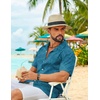 image:imageCOOFANDY Mens Hawaiian Shirt Short Sleeve Floral Button Down Shirts Tropical Summer Beach Shirts Camp Collar ShirtLake Greenleaf