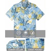 image:imageCOOFANDY Mens Hawaiian Shirt Short Sleeve Floral Button Down Shirts Tropical Summer Beach Shirts Camp Collar ShirtSky Blue Palm Leaf