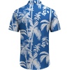 image:imageCOOFANDY Mens Hawaiian Shirts Short Sleeve Button Down Aloha Shirts Summer Vacation Beach ShirtsBluecoconut Tree