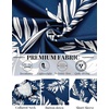 image:imageCOOFANDY Mens Hawaiian Shirts Short Sleeve Button Down Aloha Shirts Summer Vacation Beach ShirtsNavypalm Leaf