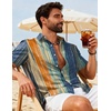 image:imageCOOFANDY Mens Hawaiian Shirts Short Sleeve Button Down Aloha Shirts Summer Vacation Beach ShirtsVintage Stripe