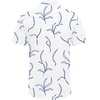 image:imageCOOFANDY Mens Hawaiian Shirts Short Sleeve Button Down Aloha Shirts Summer Vacation Beach ShirtsWhite  Light Blue