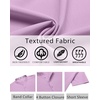 image:imageCOOFANDY Mens Henley Shirt Short Sleeve Casual TShirt Summer Beach Hippie Henley Tee ShirtLavender