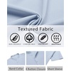 image:imageCOOFANDY Mens Henley Shirt Short Sleeve Casual TShirt Summer Beach Hippie Henley Tee ShirtLight Blue
