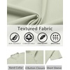 image:imageCOOFANDY Mens Henley Shirt Short Sleeve Casual TShirt Summer Beach Hippie Henley Tee ShirtLight Green