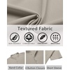 image:imageCOOFANDY Mens Henley Shirt Short Sleeve Casual TShirt Summer Beach Hippie Henley Tee ShirtLight Grey