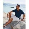 image:imageCOOFANDY Mens Henley Shirt Short Sleeve Casual TShirt Summer Beach Hippie Henley Tee ShirtNavy Blue