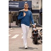 image:imageCOOFANDY Mens Henley Shirts Long Sleeve Casual Pullover TShirt Fashion Basic Button ShirtsDark Blue
