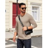 image:imageCOOFANDY Mens Henley Shirts Long Sleeve T Shirts Casual Lightweight Fashion Button Pullover Tee ShirtKhaki