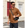 image:imageCOOFANDY Mens Henley Shirts Long Sleeve T Shirts Casual Lightweight Fashion Button Pullover Tee ShirtLight Brown