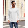 image:imageCOOFANDY Mens Henley Shirts Long Sleeve T Shirts Casual Lightweight Fashion Button Pullover Tee ShirtWhite