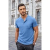 image:imageCOOFANDY Mens Henley Shirts Short Sleeve Button T Shirt Casual Summer Basic Tee Tops with PocketBlue1