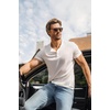 image:imageCOOFANDY Mens Henley Shirts Short Sleeve Casual Basic Henley Tee Summer Button Lightweight Stretch T ShirtsWhite