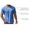 image:imageCOOFANDY Mens Henley Shirts Short Sleeve Casual Button TShirts Basic Tee Shirts Summer Vintage T Shirts with Pocket01 Blue