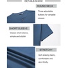 image:imageCOOFANDY Mens Henley Shirts Short Sleeve Casual Stylish Tshirt Lightweight Summer Basic Tee TopsBlue