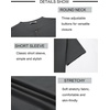 image:imageCOOFANDY Mens Henley Shirts Short Sleeve Casual Stylish Tshirt Lightweight Summer Basic Tee TopsDark Grey