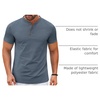 image:imageCOOFANDY Mens Henley Shirts Short Sleeve Casual Stylish Tshirt Lightweight Summer Basic Tee TopsMidnight Blue