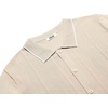 image:imageCOOFANDY Mens Knit Short Sleeve Button Down Polo ShirtsCream White
