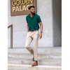 image:imageCOOFANDY Mens Knit Short Sleeve Button Down Polo ShirtsGreen