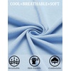 image:imageCOOFANDY Mens Knit Short Sleeve Button Down Polo ShirtsLight Blue