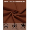 image:imageCOOFANDY Mens Knit Short Sleeve Button Down Polo ShirtsTerracotta