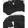 image:imageCOOFANDY Mens Knit Short Sleeve Button Down Shirt Vintage Polo Shirt Casual Summer Beach ShirtsBlack