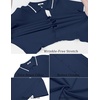 image:imageCOOFANDY Mens Knit Short Sleeve Button Down Shirt Vintage Polo Shirt Casual Summer Beach ShirtsMedieval Blue
