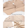 image:imageCOOFANDY Mens Knit Short Sleeve Button Down Shirt Vintage Polo Shirt Casual Summer Beach ShirtsSesame
