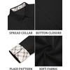 image:imageCOOFANDY Mens Long Sleeve Button Down Shirts Casual Untucked Shirt Regular Fit Dress ShirtBlack
