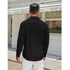 image:imageCOOFANDY Mens Long Sleeve Button Down Shirts Casual Untucked Shirt Regular Fit Dress ShirtBlack