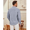 image:imageCOOFANDY Mens Long Sleeve Button Down Shirts Casual Untucked Shirt Regular Fit Dress ShirtBlue