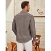 image:imageCOOFANDY Mens Long Sleeve Button Down Shirts Casual Untucked Shirt Regular Fit Dress ShirtBrown