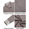 image:imageCOOFANDY Mens Long Sleeve Button Down Shirts Casual Untucked Shirt Regular Fit Dress ShirtBrown
