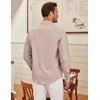 image:imageCOOFANDY Mens Long Sleeve Button Down Shirts Casual Untucked Shirt Regular Fit Dress ShirtKhaki