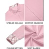 image:imageCOOFANDY Mens Long Sleeve Button Down Shirts Casual Untucked Shirt Regular Fit Dress ShirtPink