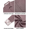 image:imageCOOFANDY Mens Long Sleeve Button Down Shirts Casual Untucked Shirt Regular Fit Dress ShirtRed