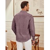 image:imageCOOFANDY Mens Long Sleeve Button Down Shirts Casual Untucked Shirt Regular Fit Dress ShirtRed