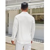 image:imageCOOFANDY Mens Long Sleeve Button Down Shirts Casual Untucked Shirt Regular Fit Dress ShirtWhite