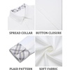 image:imageCOOFANDY Mens Long Sleeve Button Down Shirts Casual Untucked Shirt Regular Fit Dress ShirtWhite