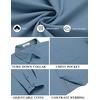 image:imageCOOFANDY Mens Long Sleeve Casual Button Down Shirts Untucked Shirts for Men Regular Fit Dress ShirtGrey Blue