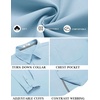 image:imageCOOFANDY Mens Long Sleeve Casual Button Down Shirts Untucked Shirts for Men Regular Fit Dress ShirtLight Blue