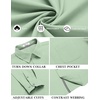 image:imageCOOFANDY Mens Long Sleeve Casual Button Down Shirts Untucked Shirts for Men Regular Fit Dress ShirtLight Green